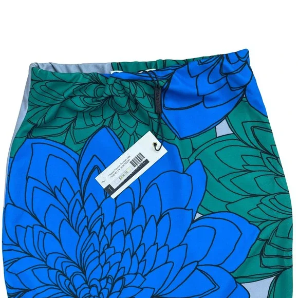 Tracy Reese Floral 2 Piece Set Womens XS Crop Top Mermaid Skirt Artsy Maximalist - Picture 8 of 16